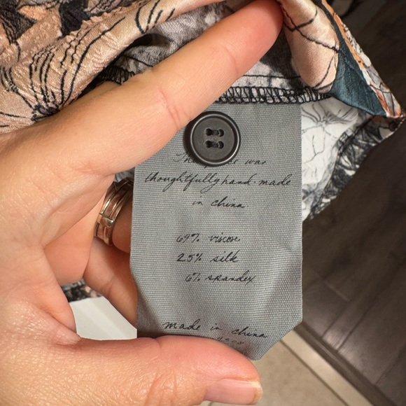 Raquel Allegra Brooke Flower Medley Print Silk Dress NWOT Size 1 - Picture 11 of 12